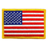 Parche Militar Bandera Bordada Usa Con Velcro 8x5 Importado