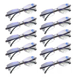 Gran Valor 10pcs Lente Bifocal Anti Luz Azul,para Cerca Y