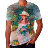 Camisa Camiseta Personalizada Claude Monet Pintor Francês 09