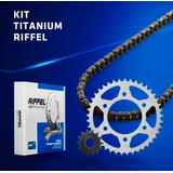 Kit De Sprocket Y Cadena De O-ríng Riffel Yamaha Fz16/fz2.0