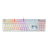 Teclado Gamer Rgb Mecânico Switch Red Outemu Oex Tc701 Cor Branco