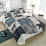 Set Bedding Retro Bosque Vintage Con Cremallera