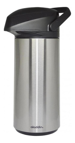 Garrafa Termica De Pressao Massima Inox 100% 1 Litro Aladdin Cor Cinza