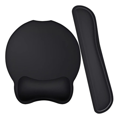 Timotech Almohadilla Para El Mouse Ergonómica Y Reposamuñeca Negro