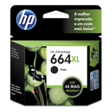 Cartucho Hp 664xl Preto Original Deskjet Ink 2136 2676 3776