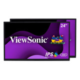 Viewsonic Vg2448a-2_h2 Monitor Ips De 1080p Con Cabezal Dual