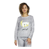 Pijama Calientita Para Mujer En Tela Polar Extra Suave Md 01