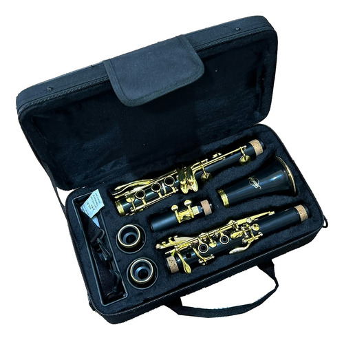 Clarinete Sib 17chs Laqueadas Corpo Ebonite Sebastian Outlet