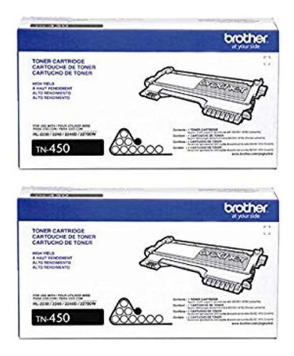 Toner Original Brother Tn420 2-pack Normal Capacidad Black Con Aprox. 1,200 Paginas