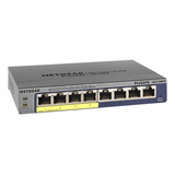 Netgear Conmutador Poe Gigabit Ethernet Plus De 8 Puertos (.