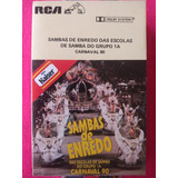 Fita K7 Samba Enredo 1990 Escolas De Samba Rj 1a Impecável! 
