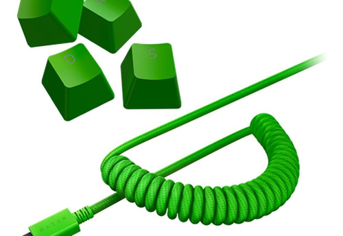 Teclas Razer Pbt Keycap + Cable, Green, Tienda Oficial