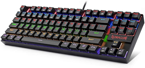 Teclado Mecánico Redragon Kumara K552 Rainbow - Switch Red