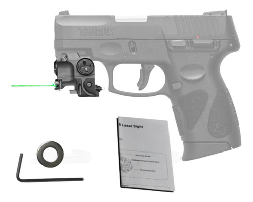 Mira Laser Linterna Verde De Glock Taurus Ruger Speed Xtr P