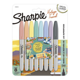 Marcadores Sharpie Fino X 8 Colores Edición Vintage