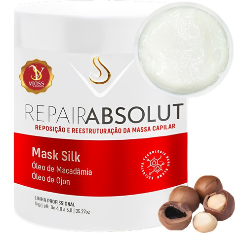 Mask Silk Vloss Óleo De Macadâmia E Ojon Pós Química