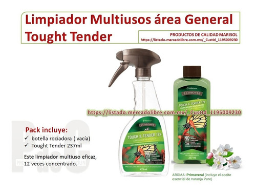 Limpiador Biodegradable Multiusos Tough Tender Con Aplicador