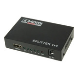 Splitter Hdmi Divisor 1x4 1080p Tv Monitor Proyect Fuente