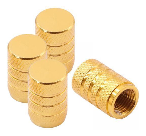 5 X 4 Tapas De Válvula De Neumático Con Cubiertas De Oro