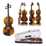 Kit De Violín Eléctrico 4/4, Tamaño Completo, Acústico, Para