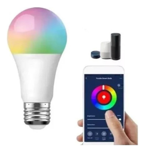 Lampada E27 Inteligente Smart Bulbo Led Com Wi Fi Facilidade