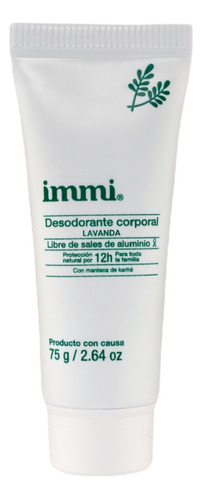 Desodorante Depresible Orgánico Corporal Immi® 75 Gr