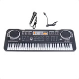 Organo Teclado Musical 61 Teclas Electrico Usb Lcd Microfono