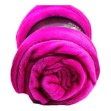 Frazada Polar - Simil Piel - 1 Plaza Color Fucsia