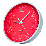 Reloj Pared Moderno 20 Cm Analógico Pvc Cocina Living Color