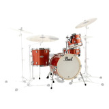 Pearl Midtown Bateria 4 Cuerpos Bombo 16 10 13 Redo 13 Color Orange Crash