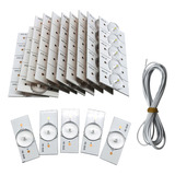 50pcs 3v Smd Lámpara Led Con Lente Óptica Para Reparación Tv