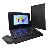 Capa Case Com Teclado E Mouse P/ Tablet Multilaser M8 Nb358