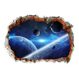 Calcomanía 3d Planeta Universo Galaxy Espacio Exterior De Pa