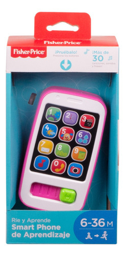 Fisher Price Smartphone De Aprendizaje Rie Y Aprende Rosa Color Rosa Chicle