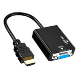 Cabo Adaptador Hdmi Para Vga P/ Pc Tv Notebook Monitor + P2