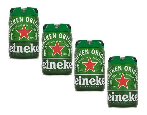 4 Barril Chopp Cerveja Heineken 5l Beertender Preço A Vista