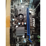 Placa Madre Msi H81m-e33 Lga 1150 2xddr3 1600  Clase Militar