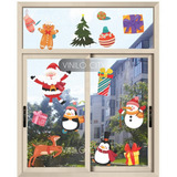 Vinil Decorativo Navideño Para Ventana Figuras 1.50x 1mt