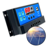 Controlador Carga 60a Regulador Painel Solar Automático Usb
