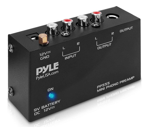Preamplificador De Tocadiscos Pyle Phono, Mini Audio Electró