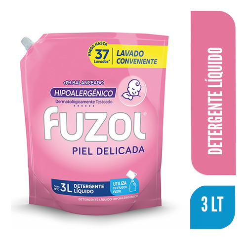 Fuzol Detergente Piel Delicada Dp 3000 Ml