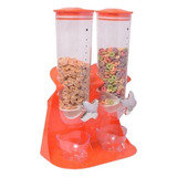 Dispenser Cereales Doble Naranja