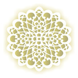 Stencil 30,5x30,5 Simples  Mandala Flor  Opa 2097