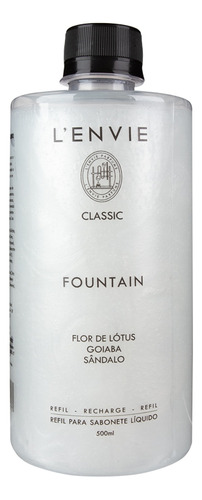 Lenvie Refil Sabonete Líquido Fountain 500ml Floral Verde