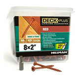 Deck Plus By Hillman 48428 Tornillos Para Cubierta 625 Color Rojo