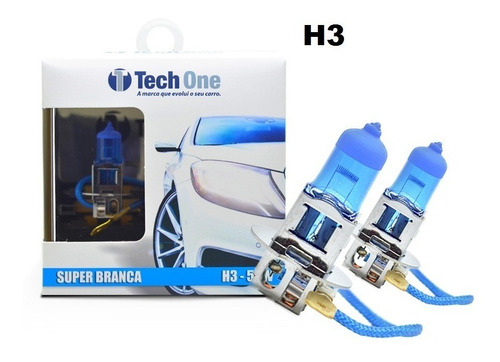 Lampada Super Branca Tech One H1 H3 H4 H7 H8 H11 H27 Hb3 Hb4