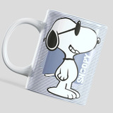 Caneca Snoopy  Sorrindo Sarcástico 325ml Cerâmica