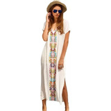 Boho Sexy Playa Maxi Vestido Largo Tunica