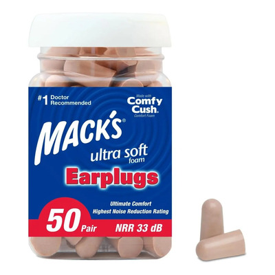 Tapones Oídos Espuma Mack's 50 Pares 33db Oido Ultra Suaves | Envío gratis
