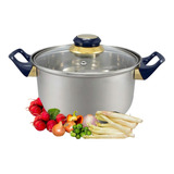 Cacerola Cocina 24cm Acero Inox Contemporanea Light + Tapa